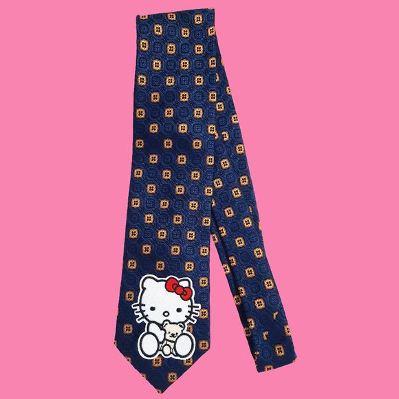 Hello Kitty Holding Teddy Bear Tie #8 - Picture 1 of 2